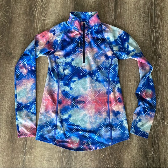 Reebok Tops - Reebok Women’s 1/4 Zip Tie Dye Athletic Top XS